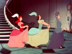 Anastasia, Drizella, and Lady Tremaine walk this way.
